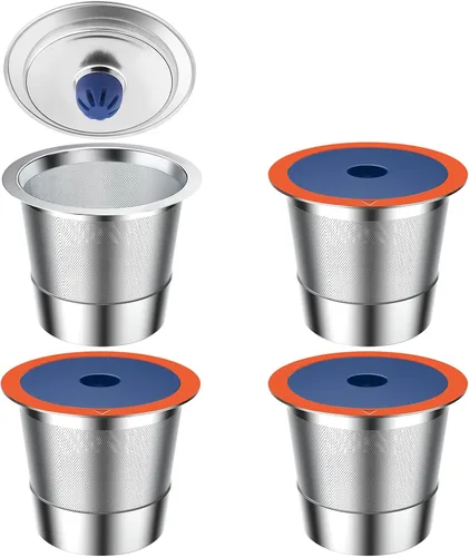 Vista 10 de Filtro de Café Reutilizable para Keurig K Duo, Cesta Reutilizable de Acero Inoxidable de 8-12 Tazas para K-Duo Essentials y Cafeteras K Duo, Paquete
