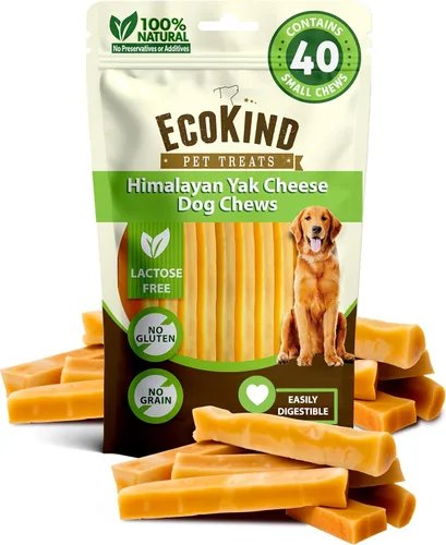 Vista 14 de EcoKind - Masticables de queso de yak para perros del Himalaya, masticables de yak para perros grandes, hueso de larga duración para masticadores