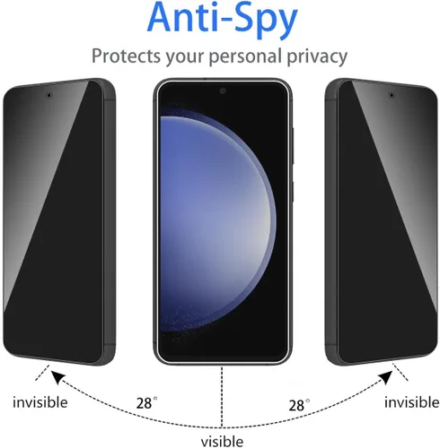 Vista 2 de Paquete de 2 protectores de pantalla de vidrio templado para Samsung Galaxy Note 10 Plus, cobertura completa 3D, antiespía, sin burbujas