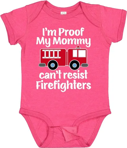 Vista 24 de inktastic Body para bebé bombero y papá bombero 0040 Negro