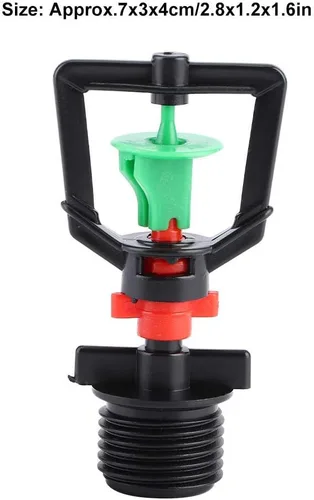 Vista 4 de TOPINCN Boquilla de nebulización de pulverización de riego G1/2 para sistema de riego por aspersores, herramienta de riego por aspersores