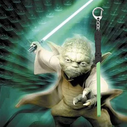 Vista 6 de FAADBUK Darth Vader - Llavero con sable de luz, regalos de cosplay de Wars para amigos, familia