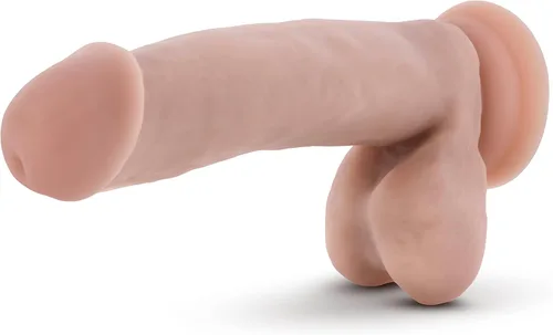 Vista 7 de Blush Dr. Skin Dr. Mark - Consolador realista de 7 pulgadas con testículos, 1.5 pulgadas de grosor, pene suave con sensación de piel real, ventosa