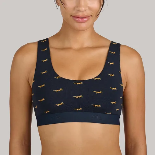 Vista 6 de MeUndies Bralette para mujer Brasier elástico de algodón con cuello en U Tela exclusiva de Tienda