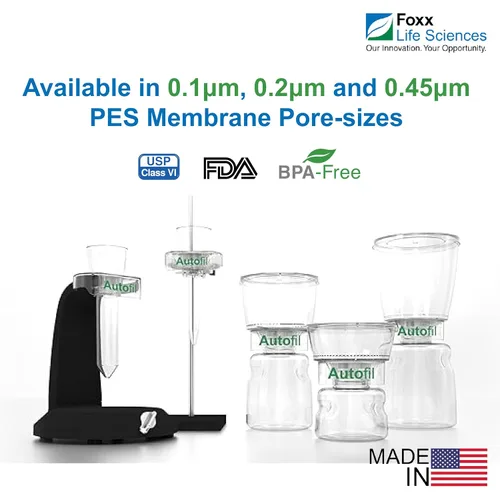 Vista 4 de Foxx Life Sciences -1103-RLS Autofil Unidades de filtro de vacío desechables estériles con membrana PES esterilizadora de 0.2um, 33.8 fl oz
