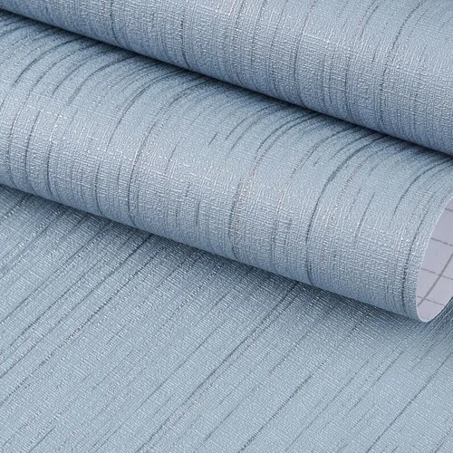 Vista 14 de FunStick Papel tapiz grueso de color gris para despegar y pegar, papel tapiz texturizado de tela sintética, papel de contacto de tela gris