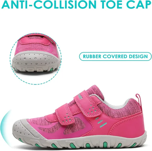 Vista 3 de DREAM PAIRS Zapatillas de senderismo antideslizantes para niños y niñas