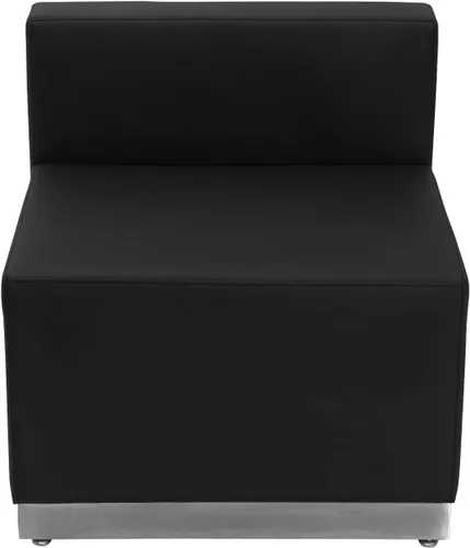 Vista 5 de Flash Furniture HERCULES Alon Series Black LeatherSoft Configuración de recepción, 3 piezas
