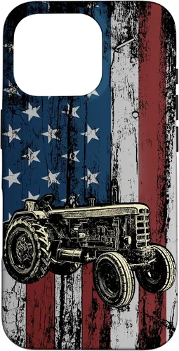 Vista 20 de Patriotic Tractor American Flag Tractor Farm Gift Farmer Case for iPhone 17