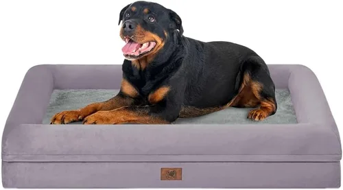 Vista 38 de Cama ortopédica grande para perros, cama impermeable para perros con funda extraíble, sofá suave para mascotas con 4 lados extraíbles y base