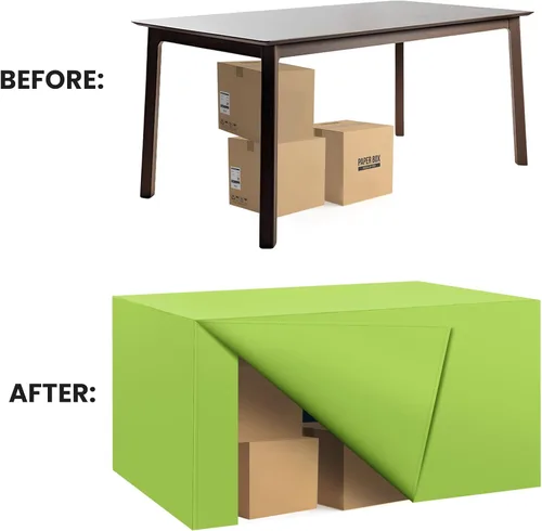 Vista 5 de Paquete de 2 manteles ajustados para mesa rectangular de 4 pies, 48 x 24 pulgadas, cubiertas de mesa verde manzana, tela de poliéster resistente al