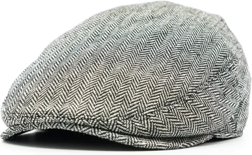 Vista 11 de Gorra plana clásica de retazos de espiga a cuadros Newsboy Ivy Hat