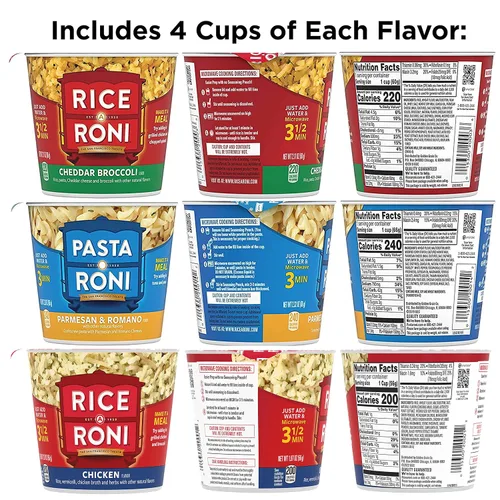 Vista 2 de Quaker Rice-A-Roni - Tazones individuales, paquete variedad de 3 sabores, 2.25 onzas (paquete de 12)