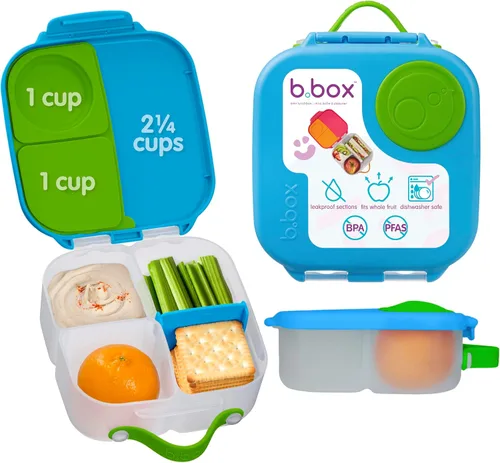 Vista 27 de b.box Mini lonchera de Batman, recipientes para aperitivos para niños, reutilizable, pequeña caja Bento para el almuerzo, contenedor de aperitivos