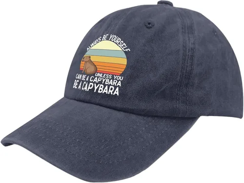 Vista 2 de devor Baseball Cap Respect The Capybaras Funny Capibaras Baseball Cap, Graphic Caps for Men
