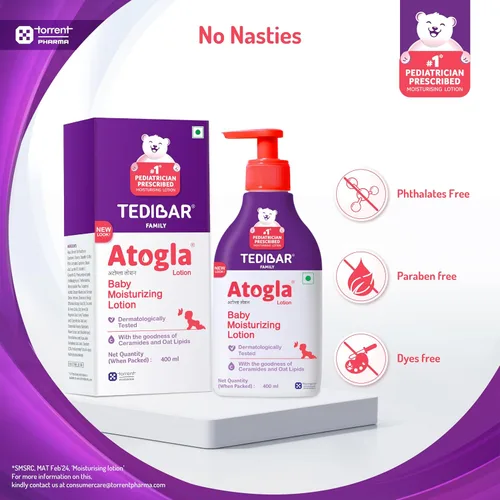 Vista 9 de YMPIGOY Atogla Curatio Loción para bebé, 13.5 fl oz Loción hidratante intensa para todo tipo de piel, protege contra erupciones y previene