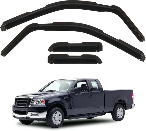 Vista 23 de Protector de lluvia apto para GMC Terrain 2010-2017, deflector de visera de ventana lateral de montaje exterior, protector de sombra de ventilación