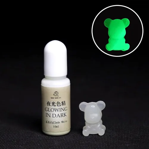 Vista 6 de 0.3 fl oz resina epoxi colorante pigmento de color alta concentración resplandor en la oscuridad líquido luminoso UV pigmento de tinte de resina