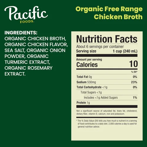Vista 2 de Pacific Foods - Caldo de pollo orgánico, caja de 48 onzas