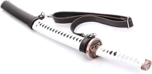 Vista 3 de siwode The Walking Dead - Espada katana de Michonne, arcilla T10, acero templado, acero de Damasco