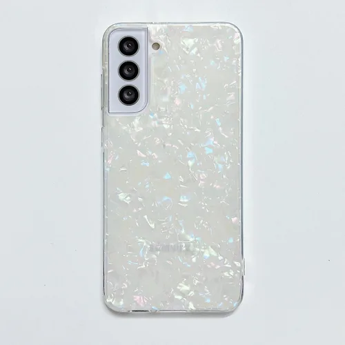 Vista 8 de J.west Funda para Galaxy S22 Plus 5G de 6.6 pulgadas, con purpurina brillante translúcida translúcida y colorida, diseño de lámina fina de ópalo