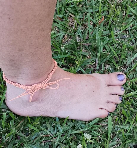 Vista 41 de Hemp Anklet Adjustable Tie On (Black)