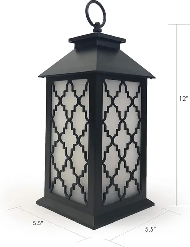 Vista 3 de allgala Lámpara de linterna LED con efecto de llama de 12