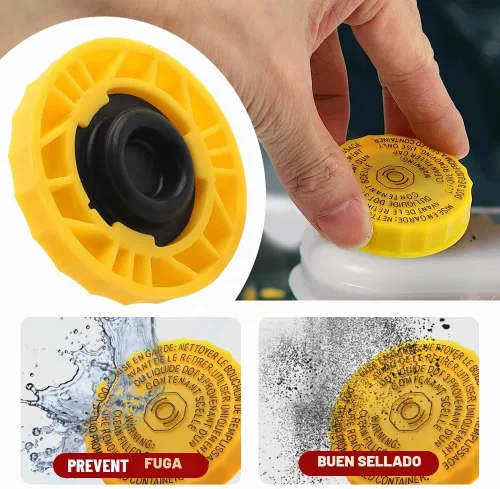 Vista 3 de LIRU Tapa de Depósito de Líquido de Frenos de Cilindro Maestro de Automóvil Tapa de Depósito de Cilindro Maestro para Jeep Wrangler Compass