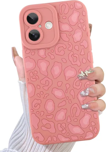 Vista 81 de TEAUGHT Compatible con iPhone 11 Funda con patrón lindo estampado de leopardo negro guepardo + protector de pantalla a prueba de golpes, funda
