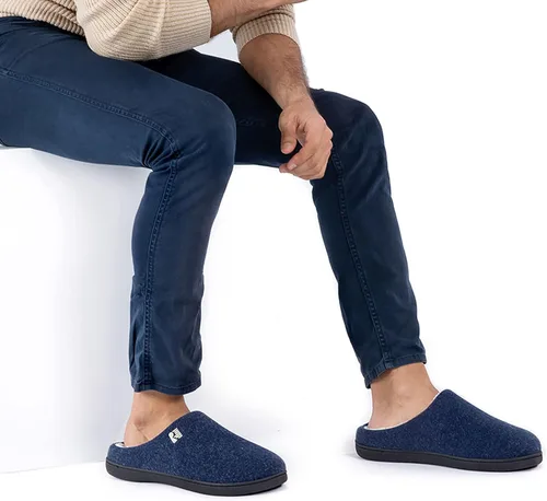 Vista 6 de RockDove Men's Sherpa Lined Memory Foam Clog Slipper