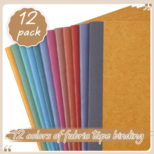 Vista 3 de Harloon A5 Composition Notebook Journals 8 x 5.75 in College Ruled Kraft Notebooks with Rainbow Spines Small Lined Composition Book for Office