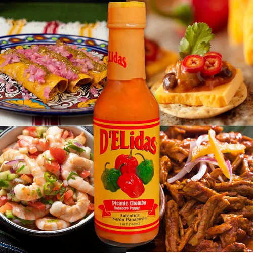 Vista 3 de D'ELidas Salsa picante habanero, salsa picante de pimienta habanero natural, salsa chombo picante #1 en Panamá, sin OMG, salsa habanero apta