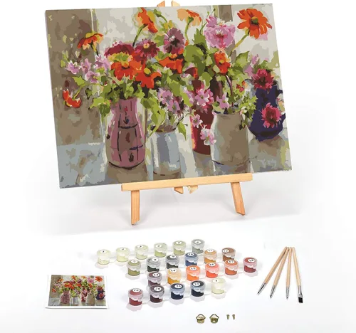Vista 49 de Ledgebay Kit de Pintura por Números DIY para Adultos, Lienzo Enmarcado para Principiantes a Avanzados, Kit de Pintura por Números, los Kits Incluyen