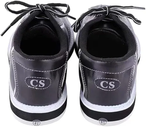Vista 3 de Zapatos de bolos profesionales para hombre, resistentes a los golpes, transpirables, extremadamente ligeros, suaves, para entrenamiento de bolos