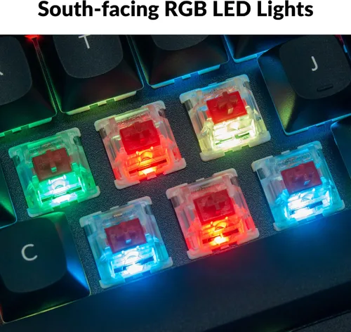 Vista 5 de Keychron Q5 Teclado mecánico personalizado con cable RGB 96 de diseño QMKVIA Macro programable para Mac Windows Linux Gateron G Pro Red Switch Full