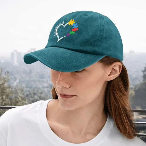 Vista 5 de Gorra Accept Understand Love Autism Awareness Dad - Gorras de béisbol vintage para mujer