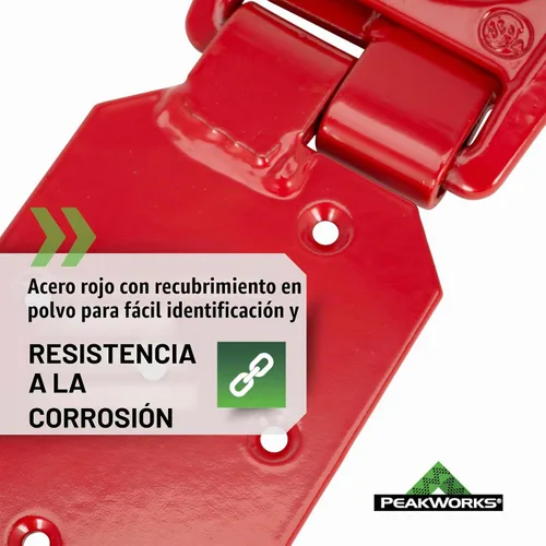 Vista 3 de Peakworks, soporte de anclaje de techo, protección contra caídas, V8229100 industrial/construcción, reutilizable, con bisagras, en conformidad