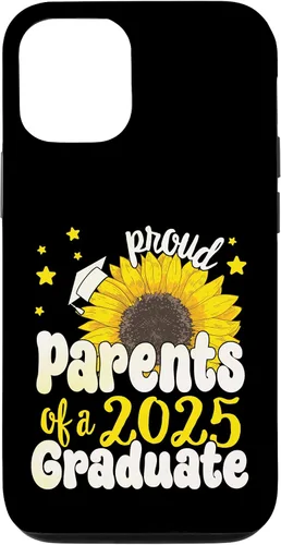 Vista 26 de iPhone 16 Parents of a 2025 Graduate 25 Senior Graduation Sunflower Case