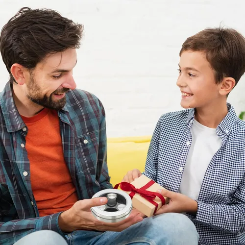 Vista 6 de Fidget Spinner para adultos, ultra duradero, metal silencioso, juguetes sensoriales con rodamientos de acero inoxidable, TDAH, autismo, ansiedad