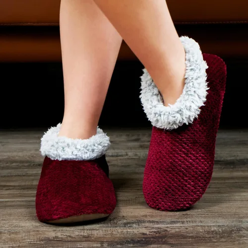 Vista 2 de Pantuflas suaves y mullidas para mujer en interiores, zapatos cálidos y peludos para casa, con forro esponjoso, botines de dormitorio, suela