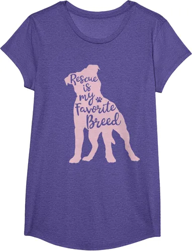 Vista 63 de Pitbull Rescue Is my Favorite Breed Dog Pit Bull Mama - Camiseta, Negro, S