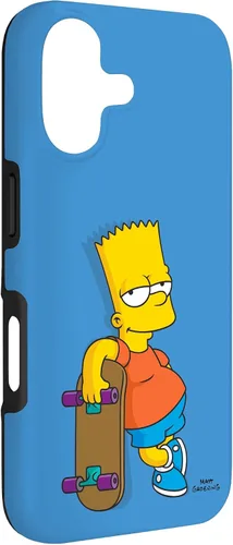 Vista 3 de The Simpsons Bart Simpson - Carcasa para iPhone 17, color azul cielo