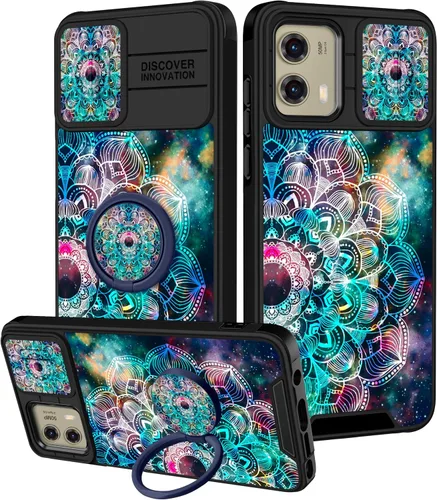 Vista 86 de Funermei Funda para Moto G Stylus 5G 2022, funda para teléfono con diseño de calavera de esqueleto para mujeres y niñas, diseño gótico, Como