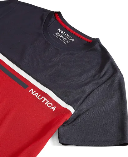 Vista 3 de Nautica Camiseta Navtech Colorblock para hombre