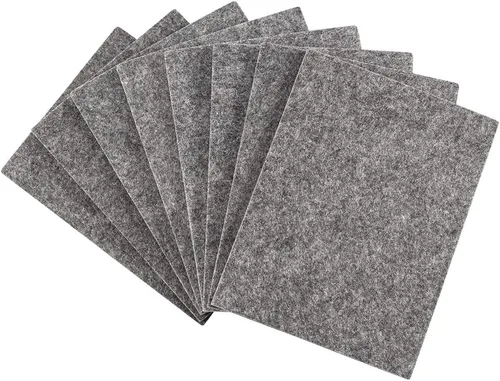 Vista 10 de SoftTouch Hoja de fieltro autoadhesiva para muebles para superficies duras para cortar en cualquier forma (paquete de 2) - Marrón nogal, hojas