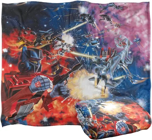 Vista 9 de Manta Transformers, 36 x 58 pulgadas, Autobot Box Art Silky Touch Super Soft