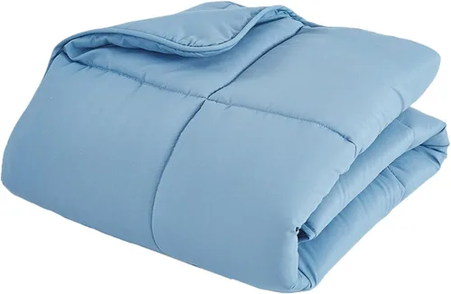 Vista 2 de Natural Comfort - Edredón de plumón alternativo (azul tranquilo, individual) - Edredón para todas las estaciones