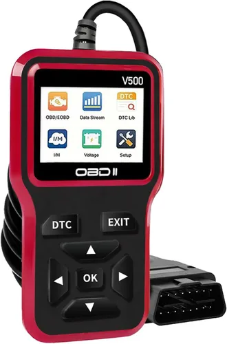 Vista 7 de Herramienta de diagnóstico del escáner OBD2: herramienta de escáner de código de luz del motor con reinicio, DTC, flujo de datos, preparación I/M