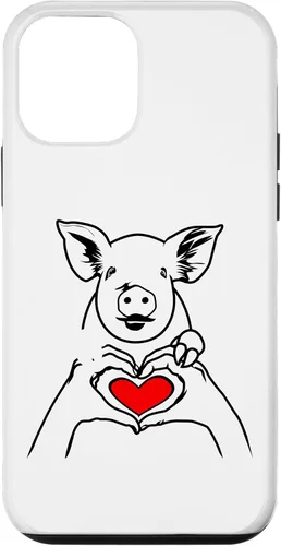Vista 12 de iPhone 15 Line Art Pig Lover Granjero Pigs Farm Case