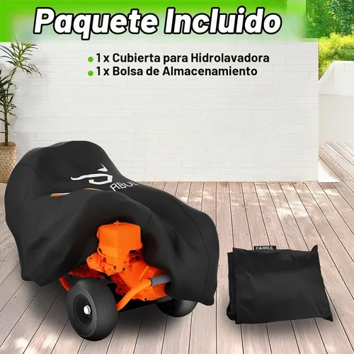 Vista 9 de EVRBUL - Funda universal para hidrolimpiadora a presión de estilo vertical u horizontal, cubierta impermeable para lavadora a presión